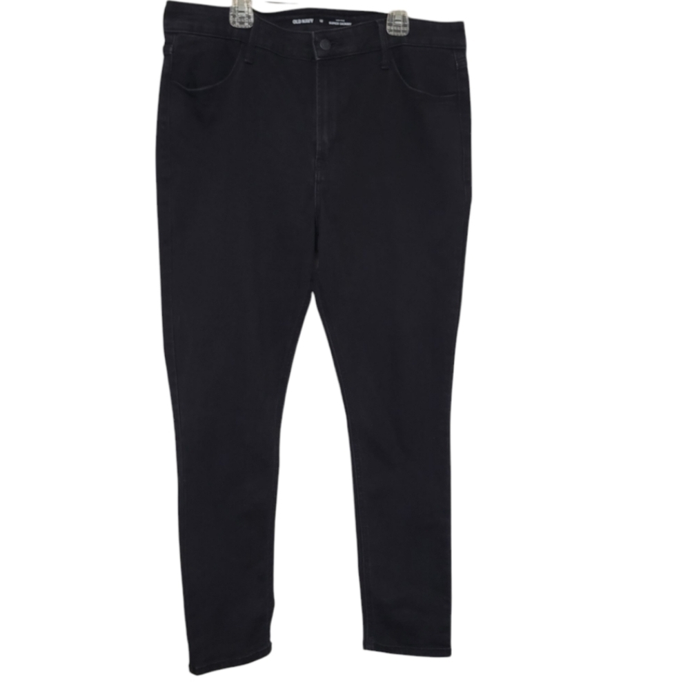 Old Navy Black High-Rise Supper Skinny Jeans, 12, Like New
